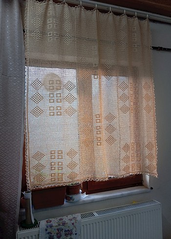 Bej Nakışlı Konvansiyonel Perde - Görsel 3