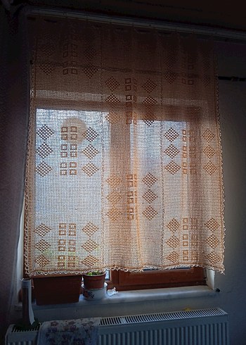 Bej Nakışlı Konvansiyonel Perde - Görsel 5