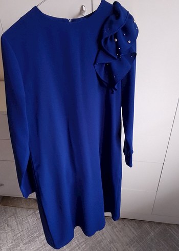 Uzun Kollu Lacivert Kadın Takım Elbise - Görsel 3