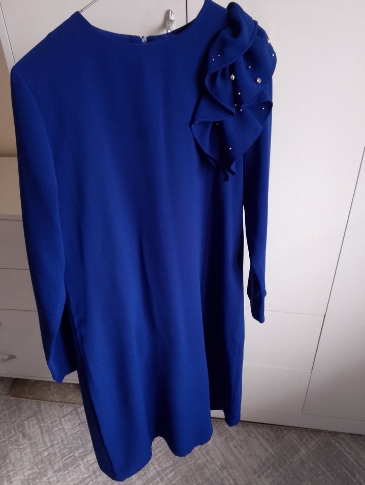 Uzun Kollu Lacivert Kadın Takım Elbise - Görsel 3