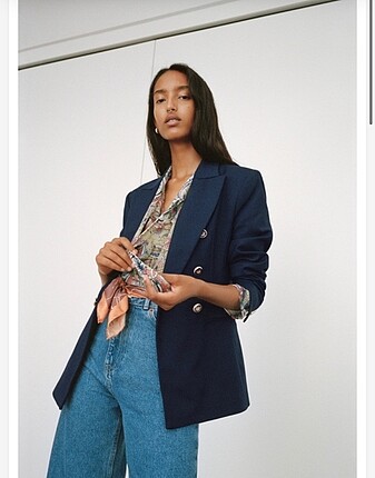 ZARA ÖZEL DİKİM KRUVAZE BLAZER