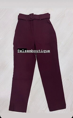 Zara kemerli kumaş pantolon