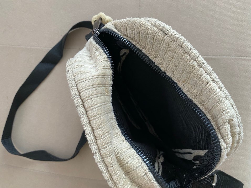 Beyaz Örgü Kadın Çapraz Çanta - Görsel 2