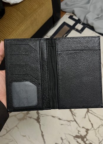 Yılan Desenli Siyah Deri askeri ulaştırma Cüzdan - Görsel 3