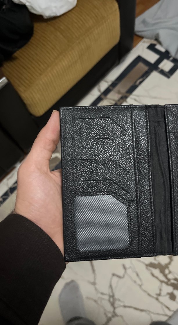 Yılan Desenli Siyah Deri askeri ulaştırma Cüzdan - Görsel 4