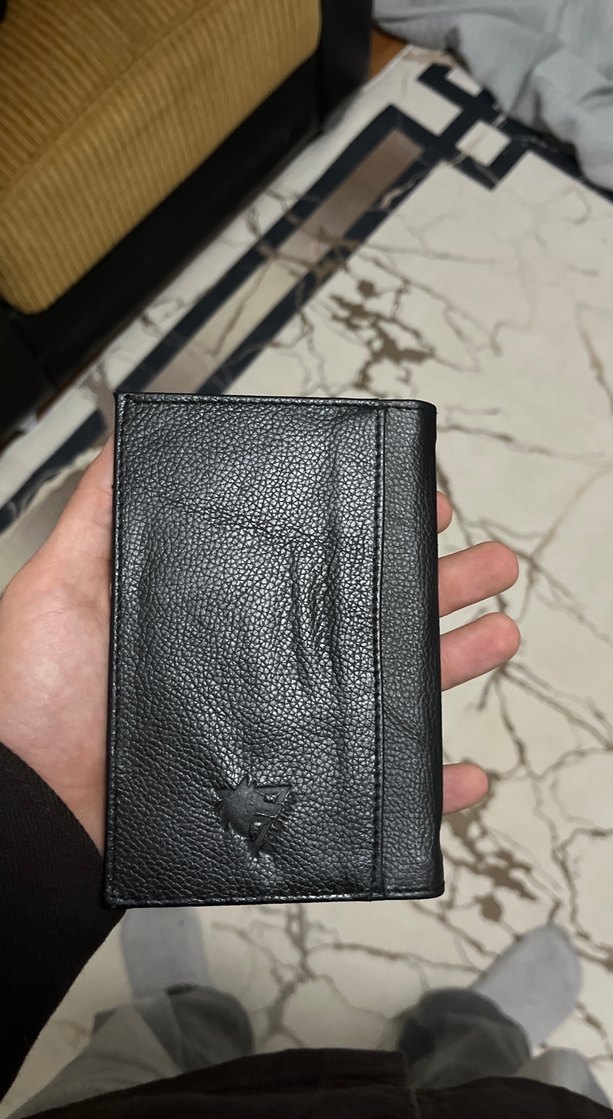 Yılan Desenli Siyah Deri askeri ulaştırma Cüzdan - Görsel 2