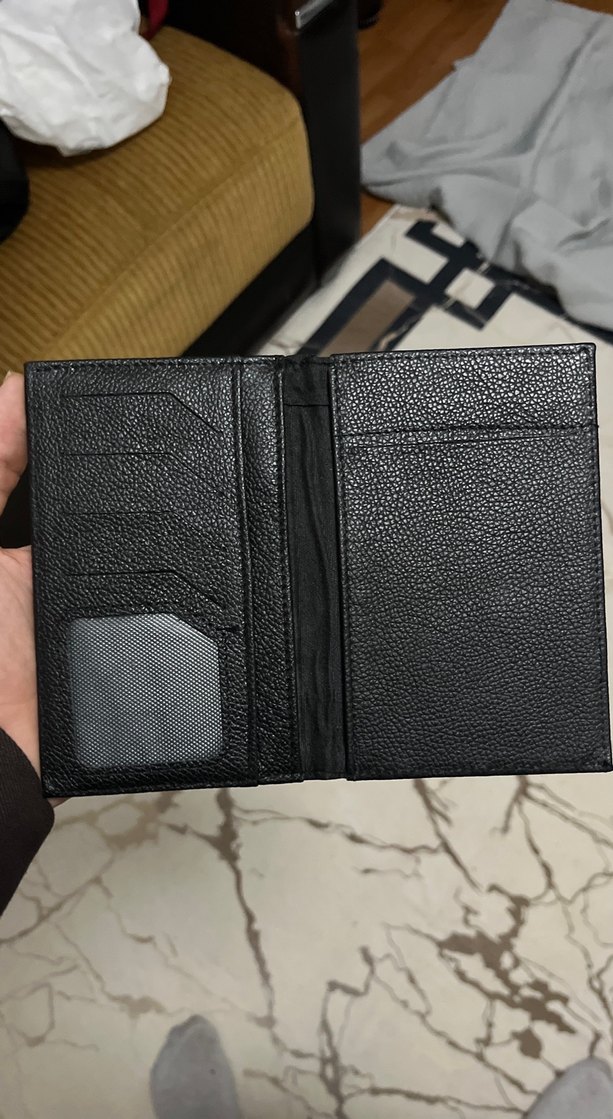 Yılan Desenli Siyah Deri askeri ulaştırma Cüzdan - Görsel 3