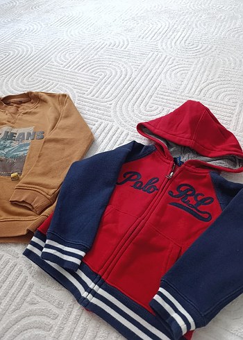 Kapüşonlu Fermuarlı Koyu Kahverengi Sweatshirt - Görsel 3