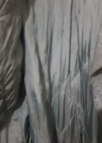 Düğmeli Uzun Yeşil Şardonlu Trençkot - Görsel 4