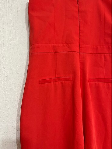 36 Beden kırmızı Renk Topshop narçiçeği tulum