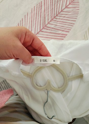 xs Beden beyaz Renk Beyaz Kemer Detaylı V Yaka Kadın Bluz