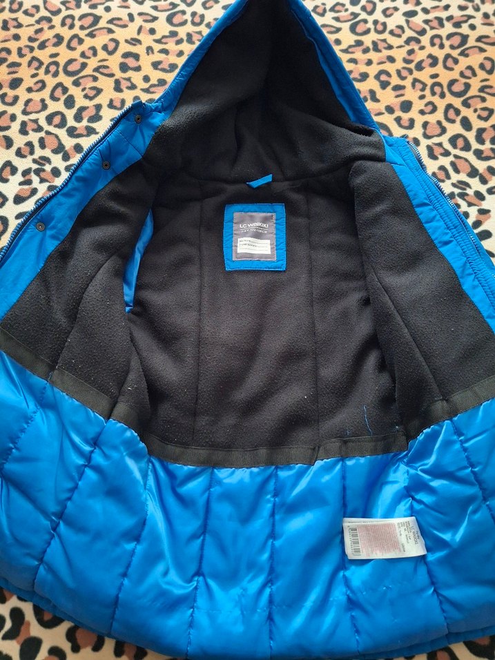 Erkek Çocuk Koyu Mavi Kapüşonlu Mont - Görsel 2