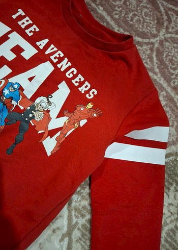 Erkek Çocuk Marvel Avengers Baskılı Sweatshirt - Görsel 2