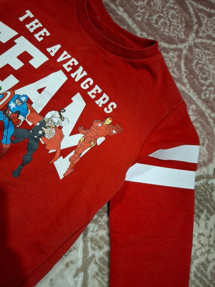 Erkek Çocuk Marvel Avengers Baskılı Sweatshirt - Görsel 2