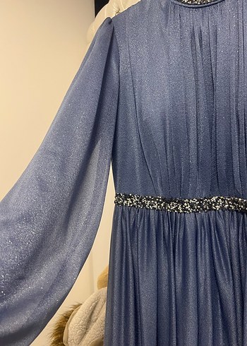 Bohem Uzun Kollu Uzun Abiye Elbise - Görsel 2