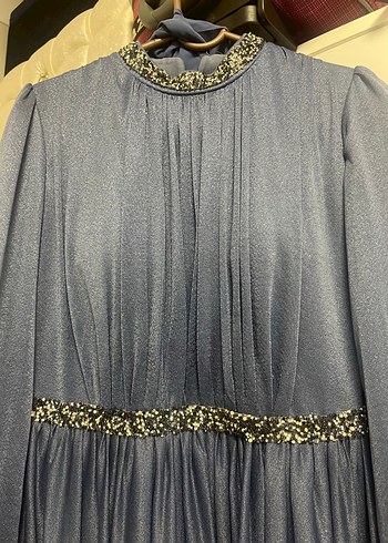 Bohem Uzun Kollu Uzun Abiye Elbise - Görsel 4