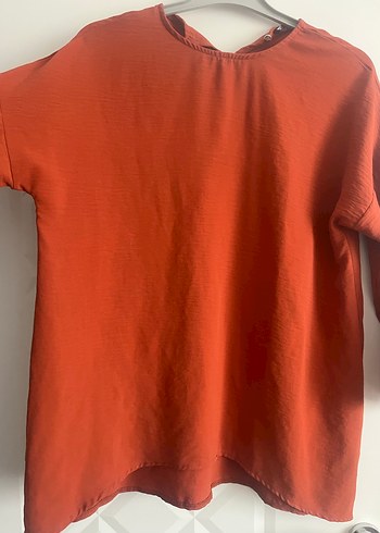 Kiremit Keten Salaş Kadın Tunik - Görsel 4