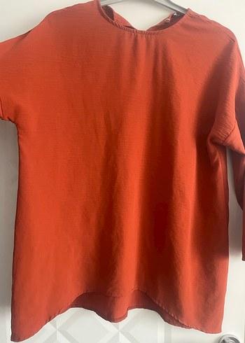 Kiremit Keten Salaş Kadın Tunik - Görsel 5