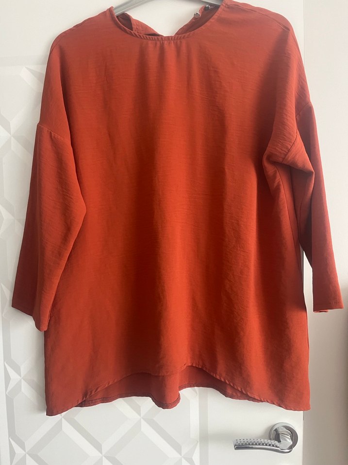 Kiremit Keten Salaş Kadın Tunik - Görsel 3