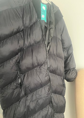 Siyah Fermuarlı Kadın Kışlık Mont - Görsel 5