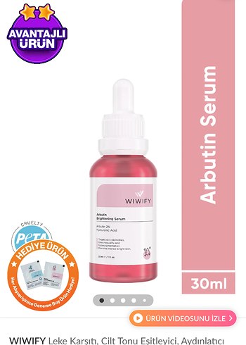 WIWIFY arbutin aydınlatıcı serum - Görsel 3