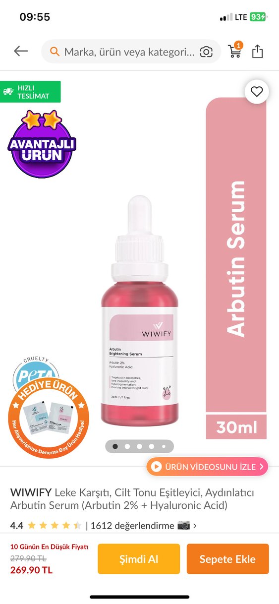 WIWIFY arbutin aydınlatıcı serum - Görsel 3