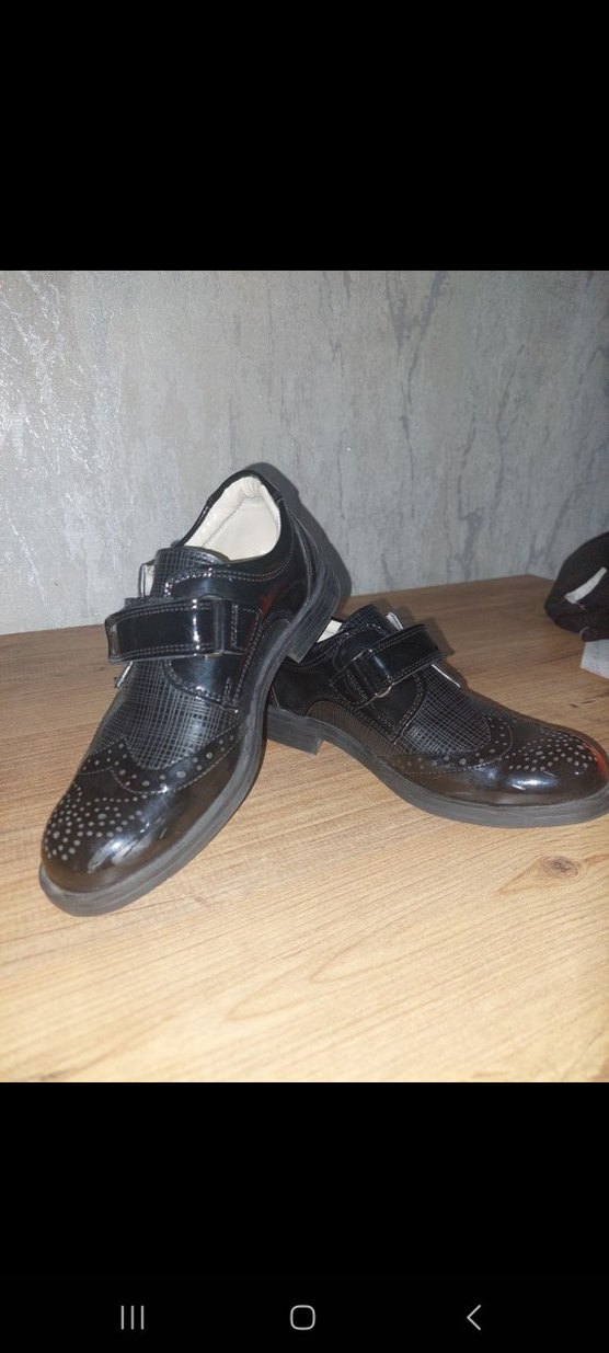 Tokalı Siyah Erkek Çocuk Özel Ayakkabı - Görsel 2