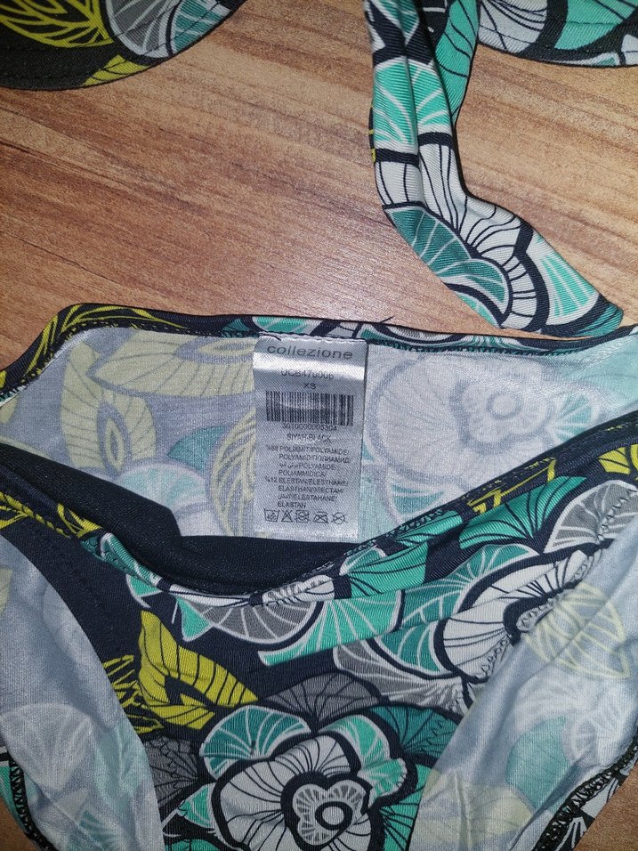 Çiçek Desenli Bağcıklı Bohem Bikini - Görsel 2