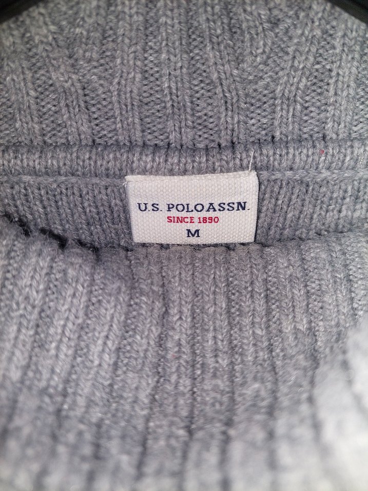 Gri Kadın Triko Kazak - U.S. Polo Assn. - Görsel 3