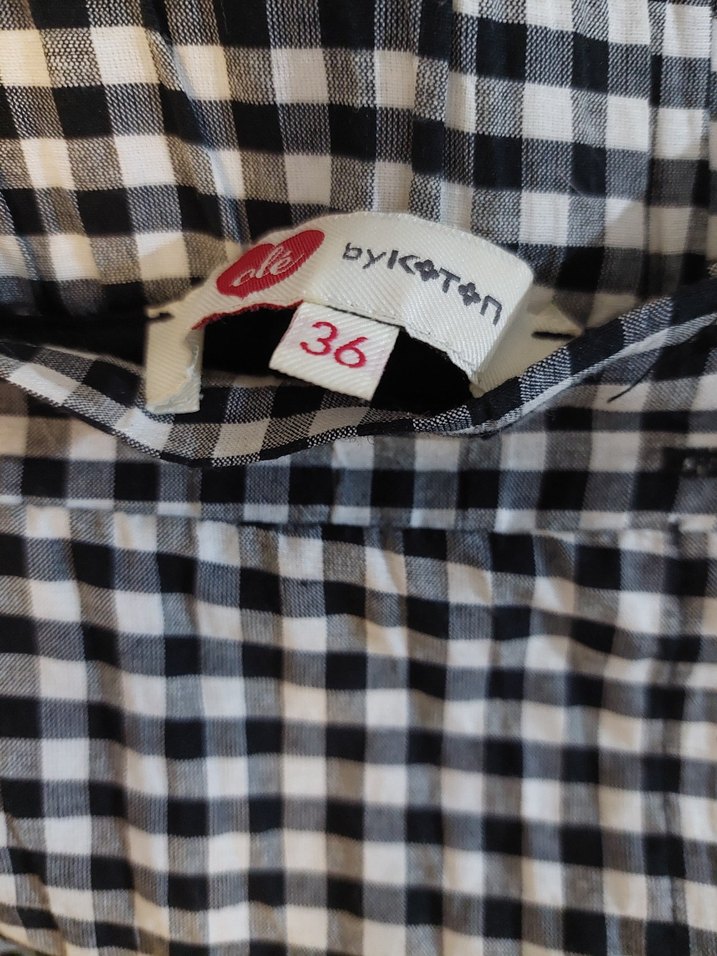 Ekoseli Midi Pamuklu Etek - Görsel 4