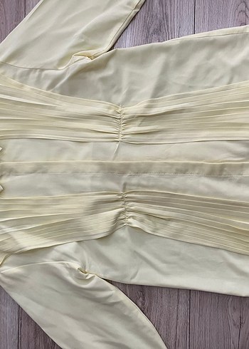 Limon rengi gömlek - Görsel 8