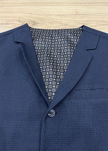 Lacivert Düğmeli Erkek Yelek - Görsel 4