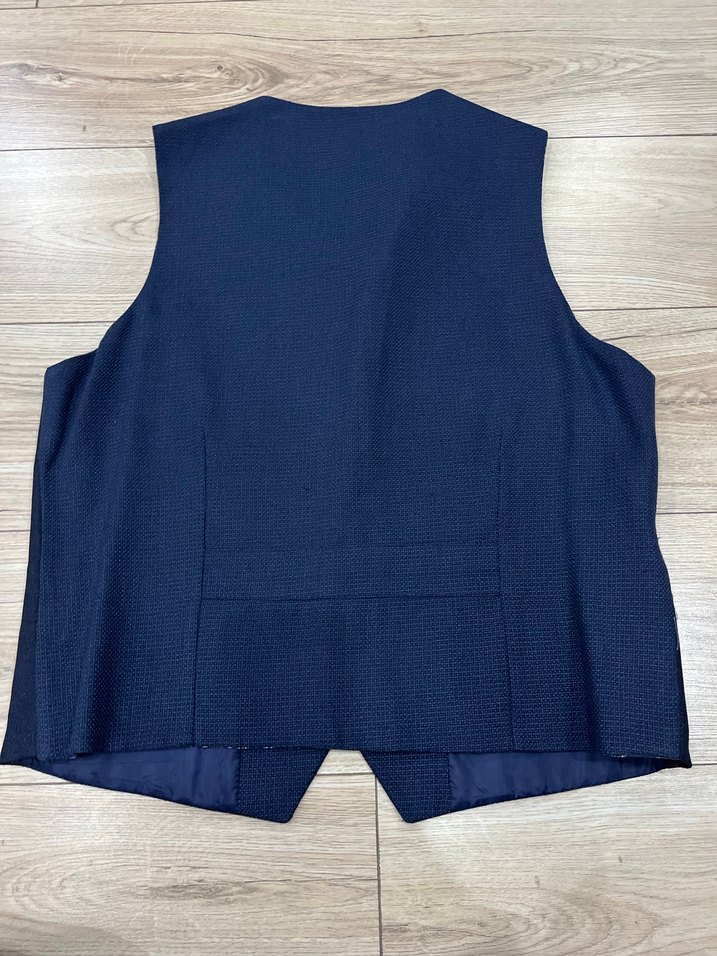 Lacivert Düğmeli Erkek Yelek - Görsel 2