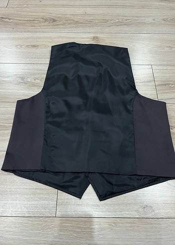 Bordo Düğmeli Erkek Yelek - Görsel 6