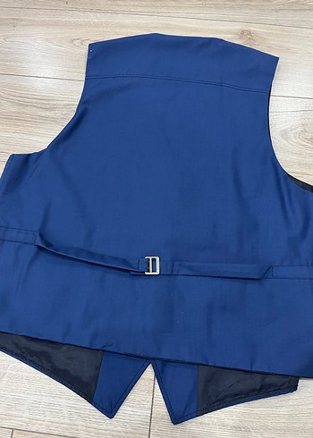 Düğmeli Klasik Lacivert Erkek Yelek pantolon - Görsel 4