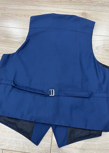 Düğmeli Klasik Lacivert Erkek Yelek pantolon - Görsel 9