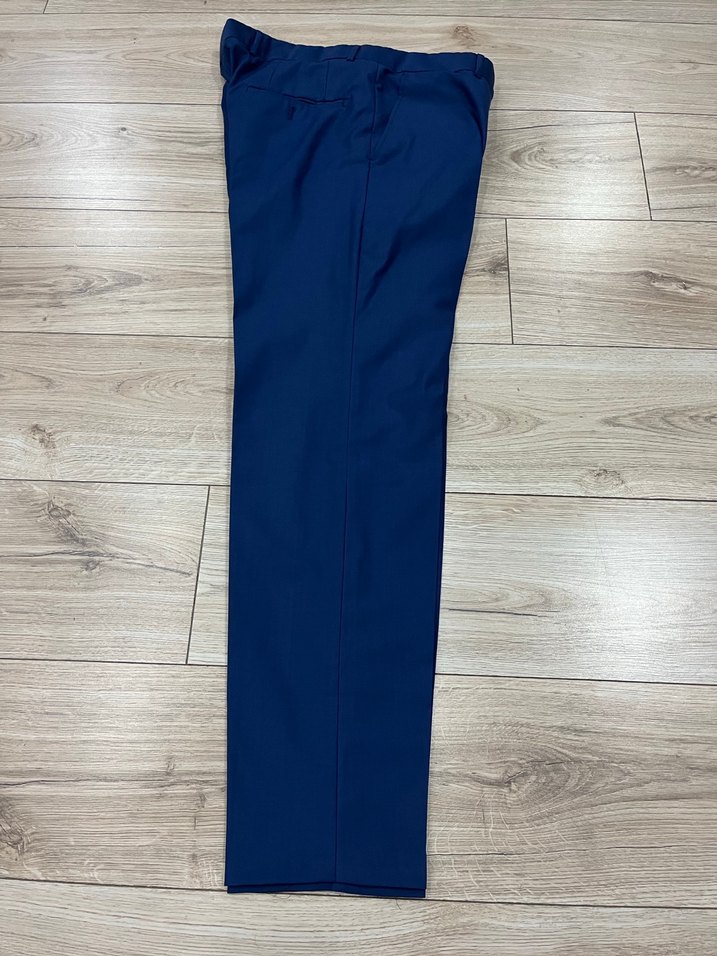 Düğmeli Klasik Lacivert Erkek Yelek pantolon - Görsel 5