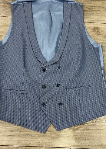 Turkuaz Erkek Ofis Takım Ceketi, Düğmeli, Normal Boy - Görsel 10