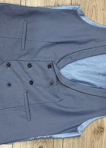 Turkuaz Erkek Ofis Takım Ceketi, Düğmeli, Normal Boy - Görsel 8