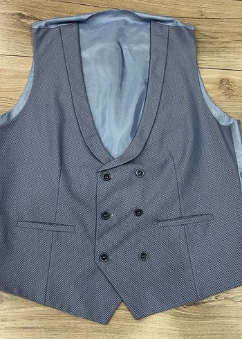 Turkuaz Erkek Ofis Takım Ceketi, Düğmeli, Normal Boy - Görsel 2