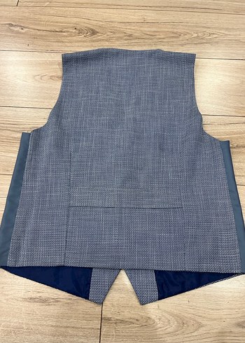 Gri Düğmeli Erkek Yelek - Görsel 2