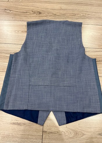 Gri Düğmeli Erkek Yelek - Görsel 5