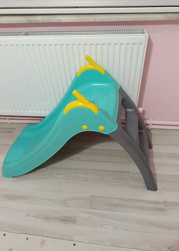 Turkuaz ve Gri Çocuk Kaydırak - Görsel 3