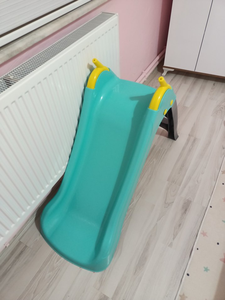 Turkuaz ve Gri Çocuk Kaydırak - Görsel 2