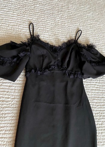 Uzun Siyah Gotik Kalem Elbise - Görsel 7