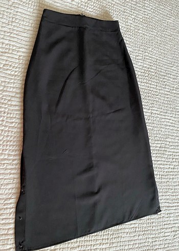 Siyah Uzun Kadın Etek - Görsel 3