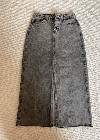 Kıton Gri Uzun Denim Etek - Görsel 2