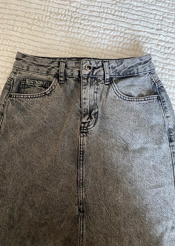 Kıton Gri Uzun Denim Etek - Görsel 5