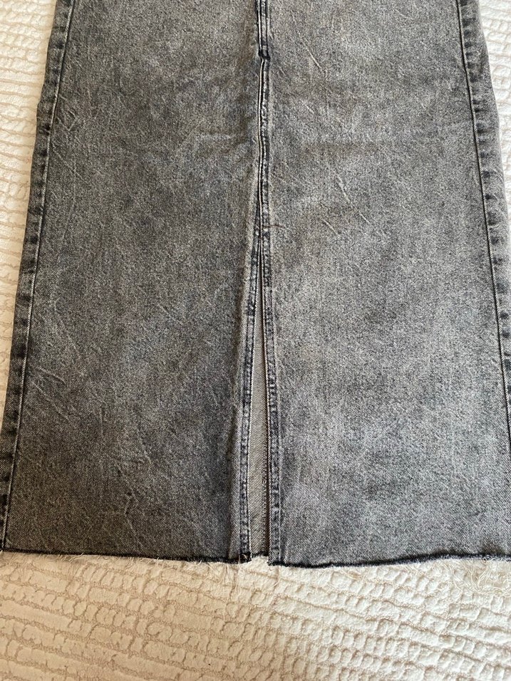 Kıton Gri Uzun Denim Etek - Görsel 3