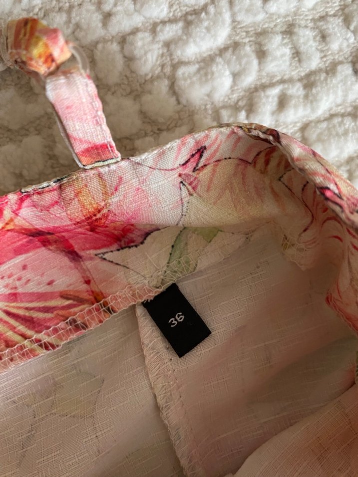 Çiçek Desenli Uzun Askılı Bohem Elbise - Görsel 5